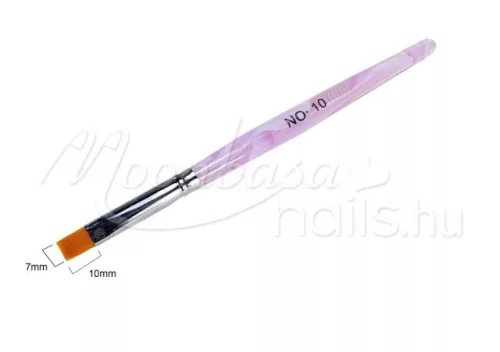 Pensulă plată pentru gel  Z004-10 Violet deschis