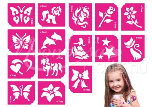 Set de sabloane pentru fete, 15 piese  #501065 