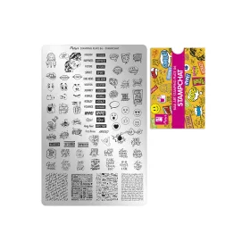 Placă de stampilare - Moyra  #86 Stampchat