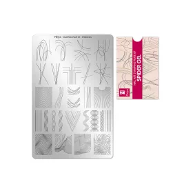 Placă de stampilare - Moyra  #087 Spider gel