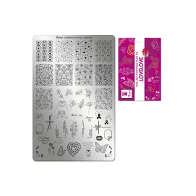 Placă de stampilare - Moyra  #088 Lovelove