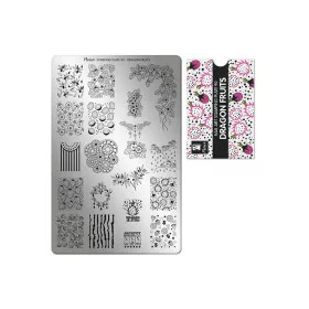 Placă de stampilare - Moyra  #90 Dragon Fruits