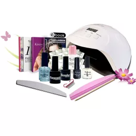 Set de start pentru lac gel cu lampă LED de 90 W   