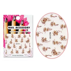 Autocolant cu efect acrilic  BLE-101 Floare