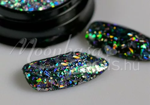 Glitter peacock  #02 Alizarin