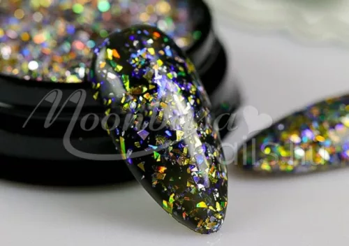 Glitter peacock  #03 Nichel