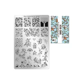 Placă de stampilare - Moyra  #100 Bird box