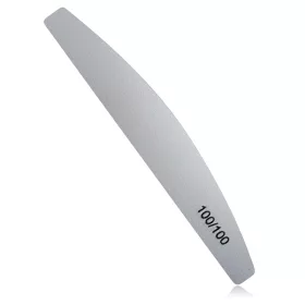 Pila curbată 100/100 #1055 Albă cu centrul negru