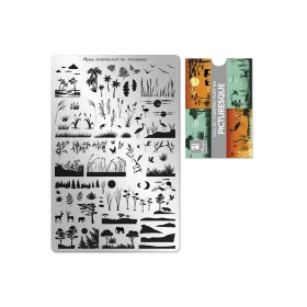 Placă de stampilare - Moyra  #106 Picturesque