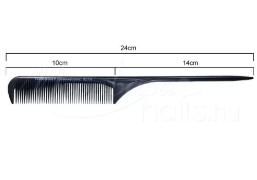 Pieptene de coafat cu dinți din plastic, antistatic  #219-B Negru
