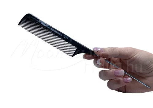 Pieptene de coafat cu dinți metalici, antistatic  #221 Negru