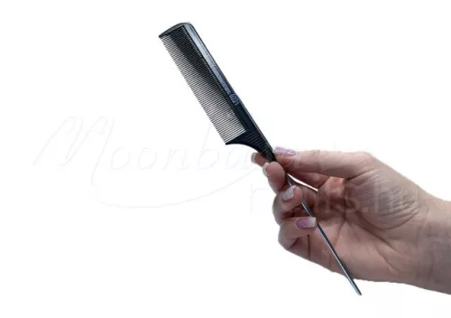 Pieptene de coafat cu dinți metalici, antistatic  #221 Negru