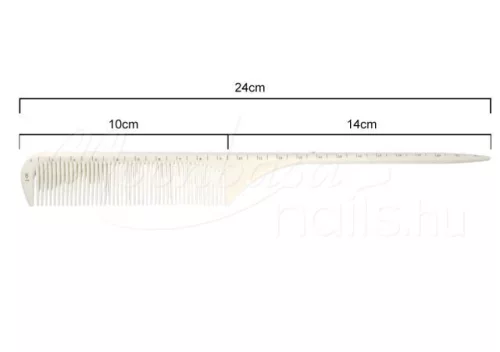 Pieptene de coafat cu dinți din plastic, antistatic  #J-05 Alb