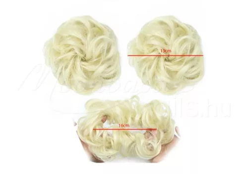 Cravată elastică pentru coadă de cal/impletitură  #A302Q5-613 Blond pai