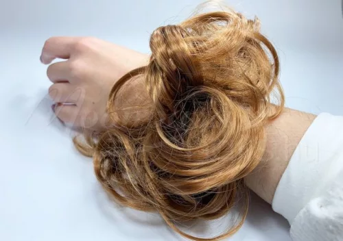 Coc elastic/coadă de cal  #A302Q5-27 Galben grâu