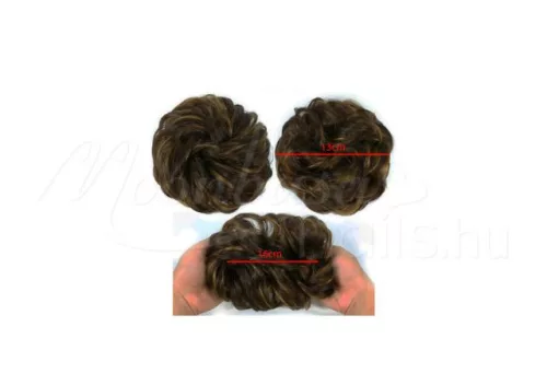 Coc elastic/coadă de cal  #A302Q5-4H27 Cafeniu natural cu reflexe