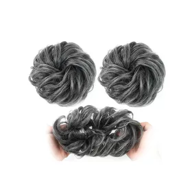   Elastic de păr/coadă de cal din cauciuc  #A302Q5-1TDimgray Gri marmorat