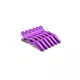 Clame de păr tip aligator, 6 bucăți  Violet