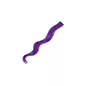 Extensii de păr colorate - ondulate 60 cm  Violet inchis