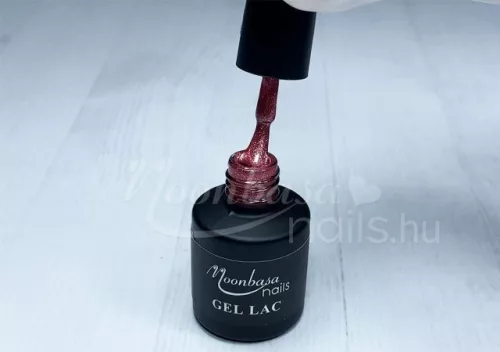 Gel lac 6ml #033 Rosu deschis cu sclipici