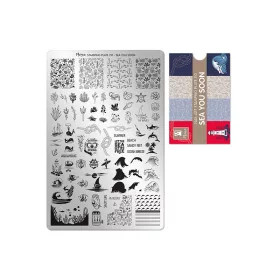 Placă de stampilare - Moyra  #110 Ne vedem curând