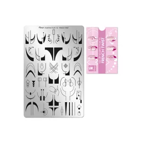 Placă de stampilare - Moyra  #113 French twist