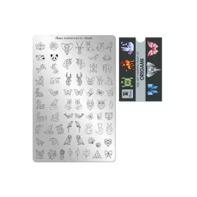 Placă de stampilare - Moyra  #115 Origami