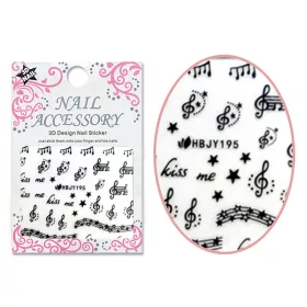 Autocolant cu efect acrilic 3D  HBJY195B Melody