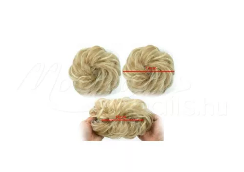 Elastic de cauciuc pentru păr/panglică pentru coadă  #A302Q5-14H613 Blond cu reflexe