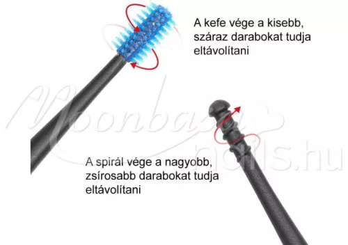 Curățător de urechi cu două capete   Albastru