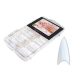 Nail tip box 100 db #002-W Stiletto - fehér
