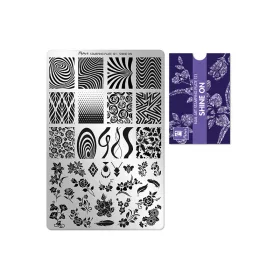 Placă de stampilare - Moyra  #121 Shine On