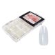 Nail tip box 100 db #012-C Kerek tip - átlátszó