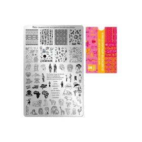   Placă de stampilare - Moyra  #124 Globetrotter – Africa&Australia