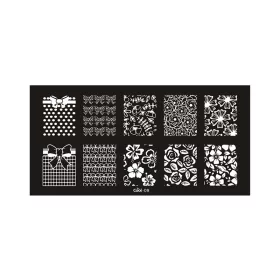 Placă pentru stampilare unghii 6x12cm Cool-09 