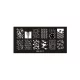 Placă pentru stampilare unghii 6x12cm BM-XL11 