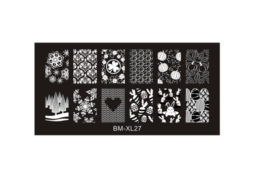 Körömnyomda lemez 6x12cm BM-XL27 