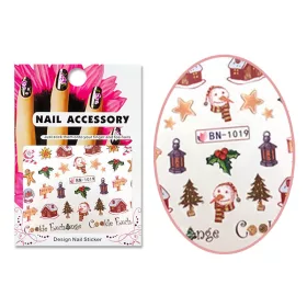 Autocolant cu efect acrilic  BN-1019 Crăciun mare