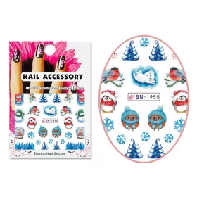   Autocolant cu efect acrilic BN-1955 Prietenii nostri de Crăciun nr. 01