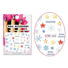 Autocolant cu efect acrilic BN-1884 Modele de Crăciun