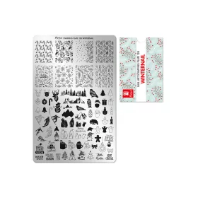 Placă de stampilare - Moyra  #128 Winternail