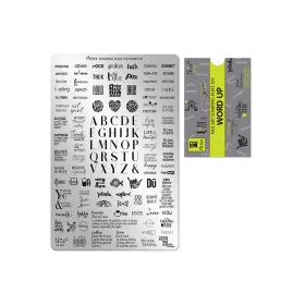 Placă de stampilare - Moyra  #129 Word Up